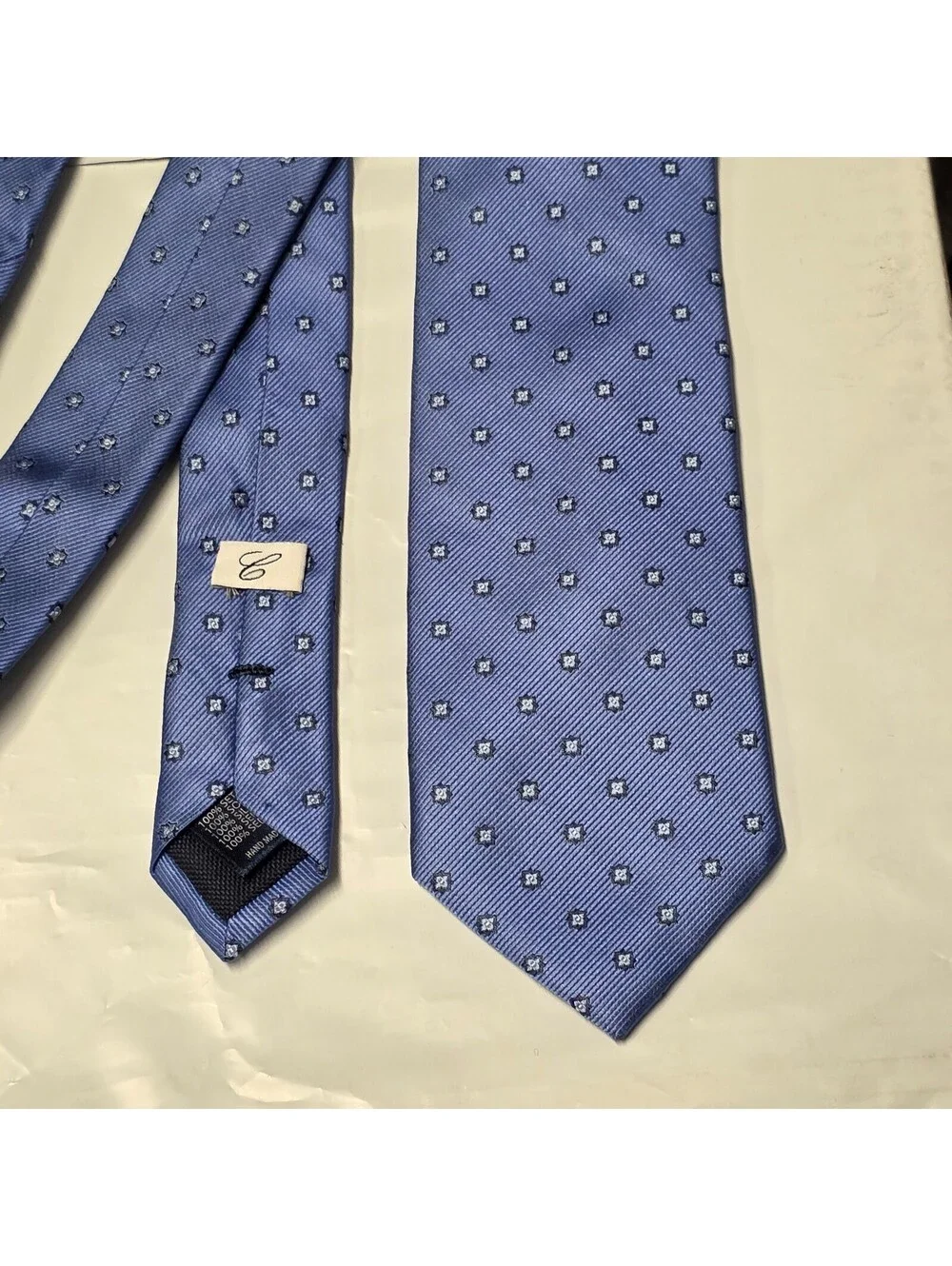 Camicissima NeckTie Tie Silk Italy Blue Designer Luxury Modern Pattern  62x3.5